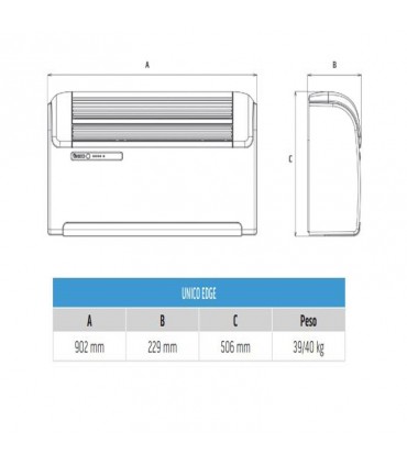 Olimpia Splendid UNICO EDGE Klimaanlage ohne Außeneinheit 3.0kW R32 02115