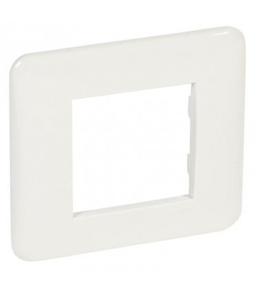 Platte Legrand Serie Cross 2 Plätze Weiß 680531