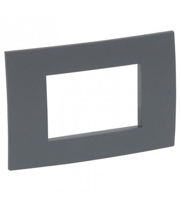 Platte Legrand Serie Vela quadratisch 503 Farbe anthrazit 682616