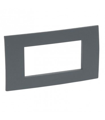 Legrand Platte Vela quadratisch 4 Plätze anthrazit 682631