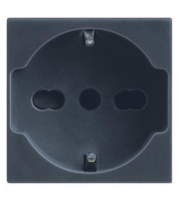 Legrand Vela anthrazit 10/16A Zwei-Wege-Schukodose 2 Module 682777