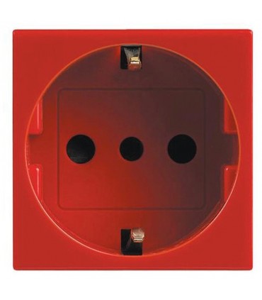 Legrand Vela rot 10/16A Zwei-Wege-Schukodose 2 Module 682875