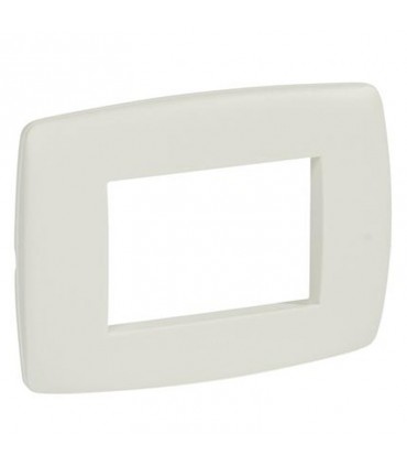 Legrand Vela Platte rund weiß stucco 3 Module 685601