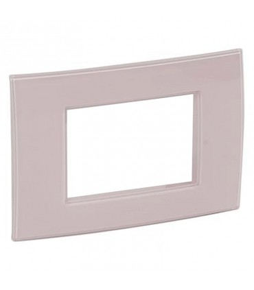 Legrand Platte Vela quadratisch rosa Pfirsich 3 Module 685696