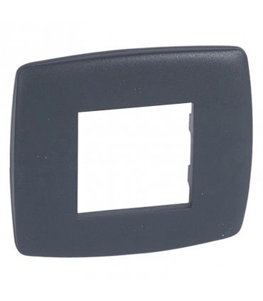 Legrand Vela Platte rund anthrazit 2 Module 685814