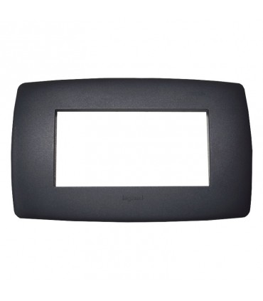 Legrand Vela Platte rund anthrazit 4 Module 685816