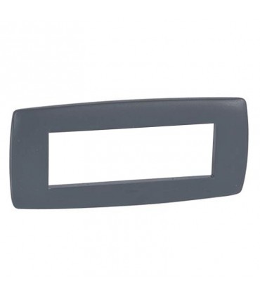 Legrand Vela Platte rund anthrazit 6 Module 685817