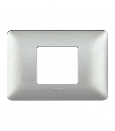 Bticino Matix Abdeckrahmen 2 zentrierte Module Farbe Silber AM4819MSL