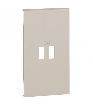Bticino Living Now Cover für USB-Ladegerät 2 Modul, sand, KM12C