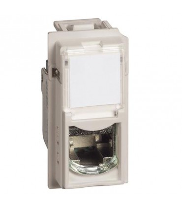 Bticino Living Now werkzeuglose RJ45 Stecker STP cat6A sandfarbig KM4279C6AS