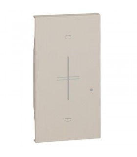 Bticino Cover Living Now für kabellose Verschlusssteuerung Sand KM43M2