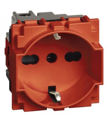 Bticino schuko Buchse Living Now 10/16A rot KR4140A16