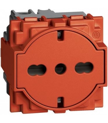 Steckdose Schuko-Flat Bticino Living Now 16A rot KR4140A16F