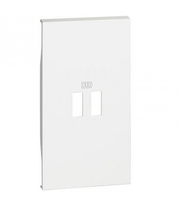 Bticino Living Now Cover für USB-Ladegerät 2 Modul, weiß, KM12C