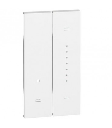 Bticino Living Now Cover für Dimmer, 2 Module, weiß KW19