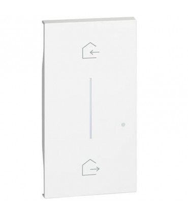 Bticino Living Now beleuchtbare Abdeckung, Symbol: ENTRA & ESCI Wireless Weiß KW40M2
