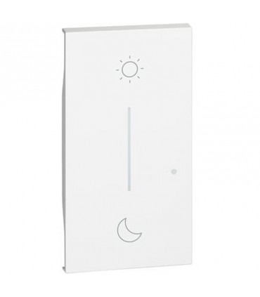Bticino Living Now beleuchtbare Abdeckung, Symbol: NOTTE&GIORNO Wireless Weiß KW41M2