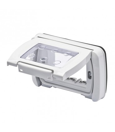 Wasserdichte Platte Gewiss system grau ip55 3 Module GW22453