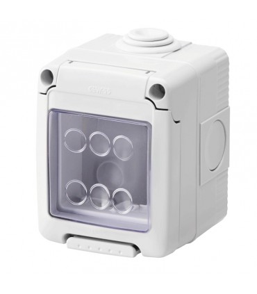 Gewiss-Behälter für System-Horizontalgeräte wasserdicht 2 Plätze IP55