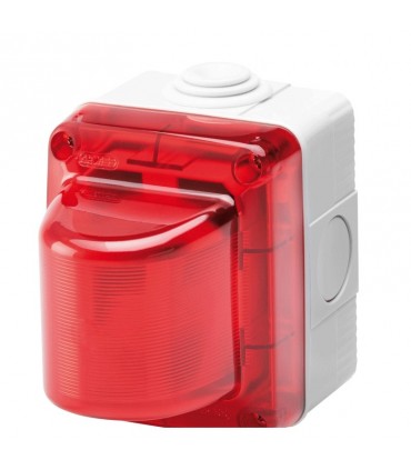 Gewiss Signallicht wasserdicht 15W 230V rot Diffusor IP55