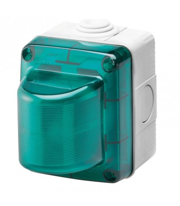 Stellwerk Gewiss grüne Lampe E14 GW27416