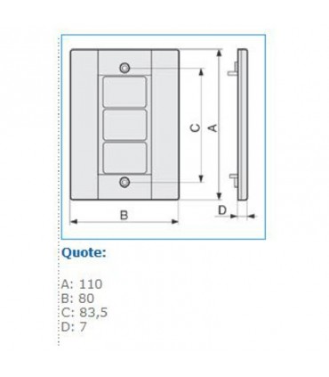 Bocchiotti Universal-Blindplatte 04302