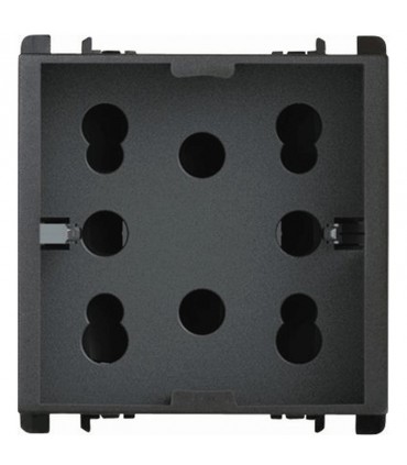 Simon Urmet Nea Multistandard-Steckdose 2 Doppelsteckdosen und 1 Schuko anthrazit 10311/2