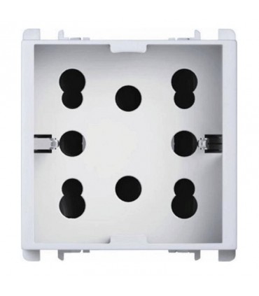 Urmet Simon 16A schuko multistandard Steckdose und zwei zwei-Wege weiß 10311/2.