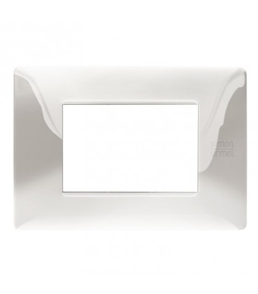 Platte 3 Module Urmet Simon Nea Edelstahl poliert 11803.