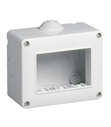 Aufputzdose Urmet Simon IP40 3 Module grau 12403