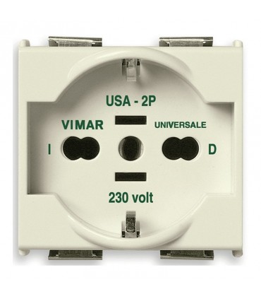 Vimar Scuko-Steckdose 8000  2X16A+T universal  08410