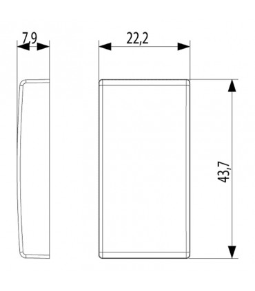 Vimar Plana austauschbare beleuchtbare Taste 1 Modul 14021