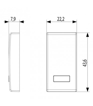 Vimar Plana Wechseltaster mit beleuchtbarem Diffusor Farbe Weiß 14026
