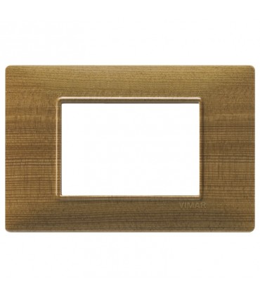 Vimar Plana Abdeckrahmen 3 Module Farbe Tannenholz 14653.32