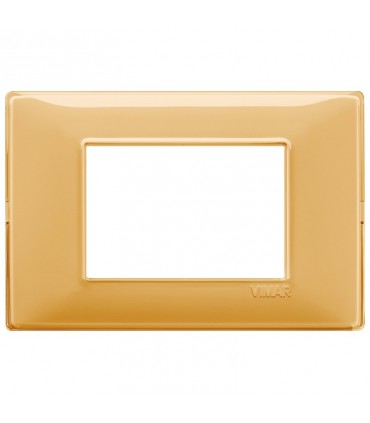 Vimar Plana Abdeckrahmen 3 Module Farbe Bernstein 14653.43