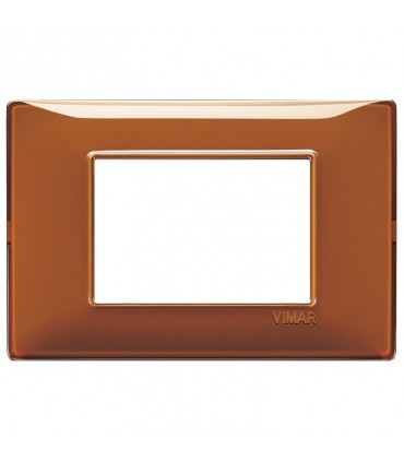 Vimar Plana Abdeckrahmen 3 Module Farbe Tabak 14653.49