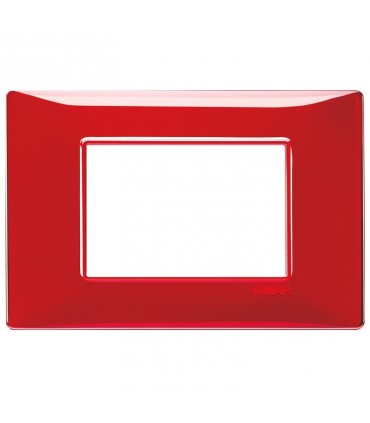 Vimar Plana Abdeckrahmen 3 Module Farbe Rubin 14653.51