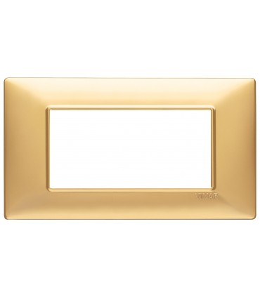 Vimar Plana Abdeckrahmen 4 Module Farbe Mattgold 14654.25