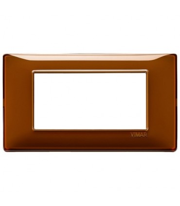 Abdeckrahmen Vimar Plana 4 module Reflex tabak 14654.49