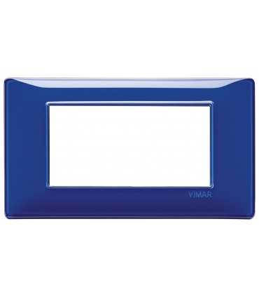 Vimar Plana Abdeckrahmen 4 Module Farbe Saphirblau 14654.50