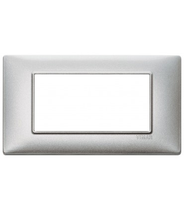 Vimar Plana Abdeckrahmen 7 Module Farbe Metallic Silber 14654.71