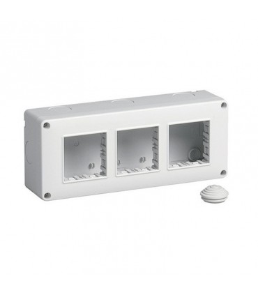 Vimar Plana, Eikon und Arké Wandaufbaugehäuse IP40 6 Module (2+2+2) 14813