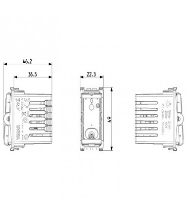 Vimar Angeschlossener Schalter Arke View Wireless 19592.0