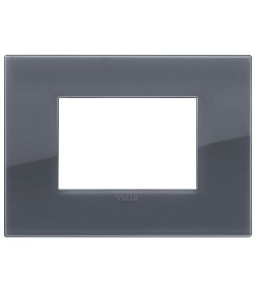 Vimar Arke Platte 3 Module klassisch rauchgrau 19653.61