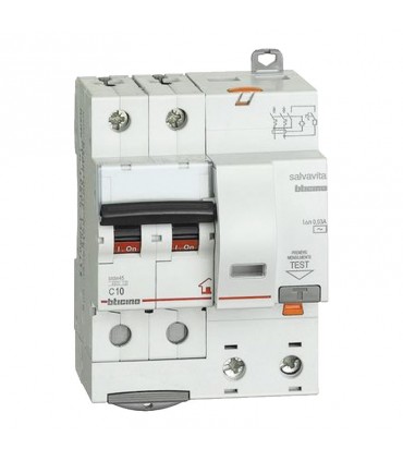 Bticino 10A 2-polig differentiell thermomagnetisch 30MA AC 4.5KA 4M GC8230AC10