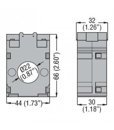 Lovato Ringkernstromwandler 22mm Kabel 50A DM0T0050