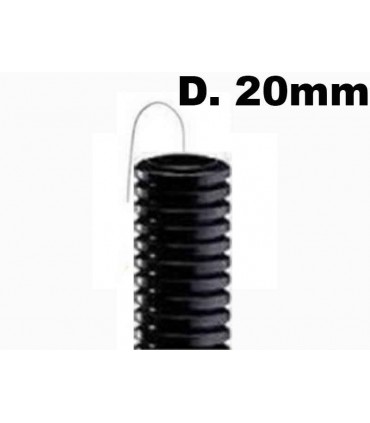 Wellschlauch SCHWARZ mit fadenhebel-Durchmesser 20mm, je meter