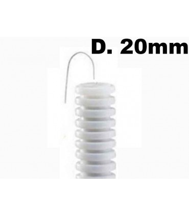 Faltenschlauch WEIß mit fadenhebel-Durchmesser 20mm, je meter