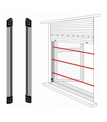 Bentel Infrarot-Barriere IR für Fenster und Türen BAR100N
