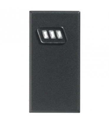 Bentel Abdeckung für ECLIPSE2 Bticino Living International dunkel ECL2C-BIN